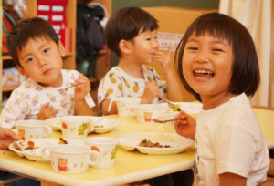 元気キッズでは「給食を完食すること」を目的にしない。