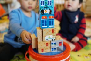 コーナー保育レイアウト④　ブロックコーナー