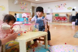 コーナー保育レイアウト③　ままごとコーナー